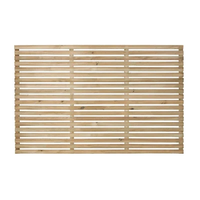 Image of Forest 6&#039; x 4&#039; Pressure Treated Contemporary Slatted Fence Panel (1.8m 1.2m)