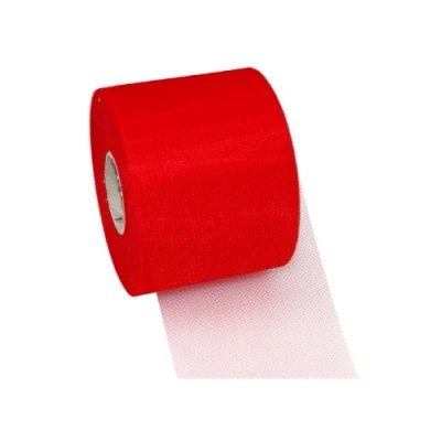 Image of C.E. Pattberg VERONA Decoration Ribbon red, 50 m Tulle Band For Wrapping And Decorating, 72 mm Width, Elegant Easter Decorations, Baby Showers, Christmas, Wedding, Car