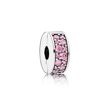 Image of Pandora Pink Shining Elegance Spacer Clip