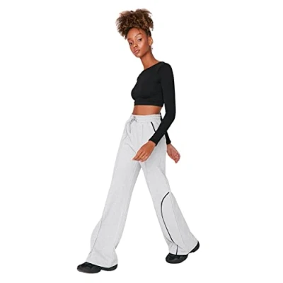 Image of Trendyol Sweatpants Gray Straight