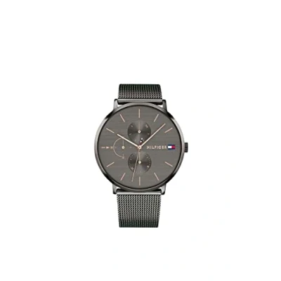 Image of Tommy Hilfiger Women&#039;s 40mm Multifunction Quartz Watch Grey Dial, Stainless Steel Mesh Bracelet, 3 Sub Dials, 3ATM Water Resistant 1781945