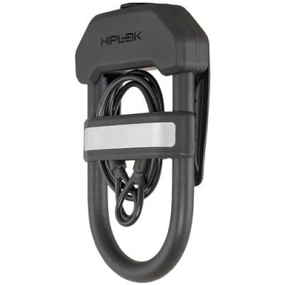 Image of Hiplok B0003205 DXC Shackle &amp; Cable Lock, All Black, Schließbereich: 15cm x 8.5cm + 100cm