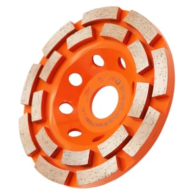 Image of Concrete Diamond Grinding Cup Wheel,BRSCHNITT 115mm Angle Grinder Double Row Cutting Wheel for Grinding/Polishing/Cleaning Surface Granite, Concrete,Stone,Cement,Marble,Rock