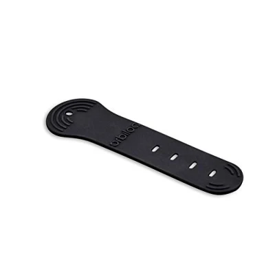 Image of Orbiloc Adjustable Silicone Rubber Dog LED Safety Light Replacement Strap Kit 2 Pack, One Size, black