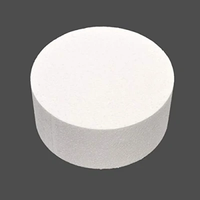 Image of SpirWoRchlan 4/6/8inch Round Styrofoam Foam Cake Dummy Sugarcraft Flower Decor Practice Model 6&quot;