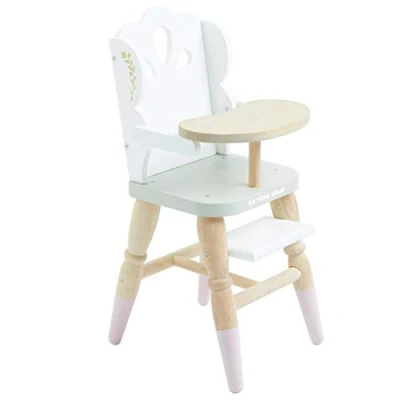 Image of Le Toy Van Educational Wooden Role Play Beautiful Doll High Chair Girls &amp; Boys Pretend For Ages 3+