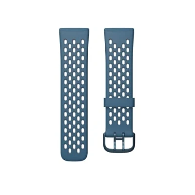 Image of Fitbit Versa 3/Sense Sport Band Accessory, Sapphire/Fog Grey, Large