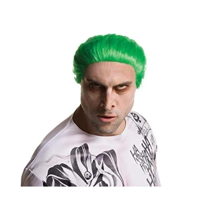 Image of Rubie&#039;s Official The Joker&#039;s Wig Mens Fancy Dress Halloween Villain Suicide Squad Costume
