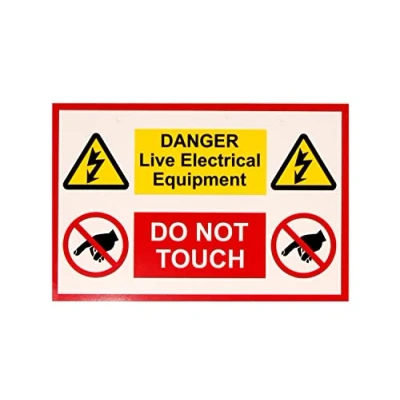 Image of Warning Signs Danger Live Electrical Equipment IS10901RP Rigid plastic pack of 1 150 x 225