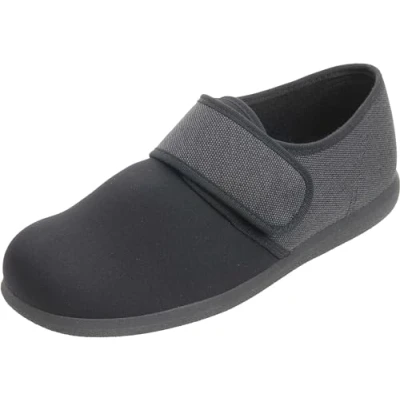 Image of Cosyfeet James Black 10 3H Extra Wide Men&#039;s Shoes