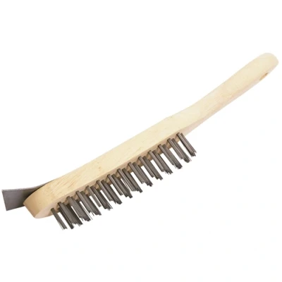 Image of Draper 4 Row Wire Scratch Brush with Scraper, 290mm