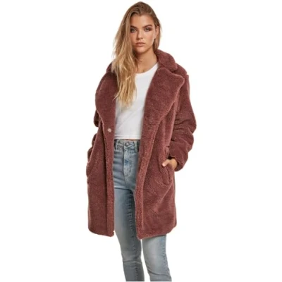 Image of Urban Classics Winter coat, Women&#039;s, Size: Medium, Burgundy