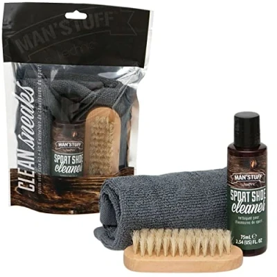 Image of Professional Sneaker/Trainers Cleaner Care Kit Premium Cleaning Solution Set For Casual and Sports Shoes, High Quality Shoe Brush &amp; Microfibre Cloth.