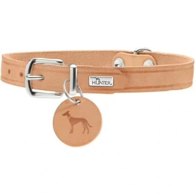 Image of HUNTER Collar Aalborg, 60 Soft genuine cow leather, tan