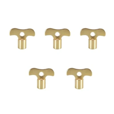 Image of Square Socket Brass Radiator Keys Plumbing Bleeding Key Water Tap for Air Valves Tool 7mm Hole Faucet Outdoor Wrench Home