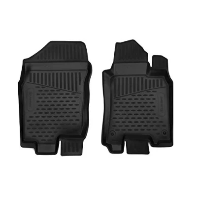 Image of Element Tailored Custom Fit 3D Rubber Floor Mats designed for NISSAN NP300, 2016 present,AT, Double cab, 2 pcs Right hand drive only
