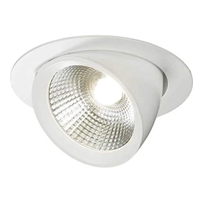Image of KnightsBridge 230V 40W Round LED Recessed Adjustable Downlight