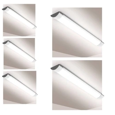 Image of Brightex Pack of 5 LED Batten Lights 60W 5ft (150cm) Tube Lights, 7200 Lumens, 4000K Natural White, Energy Saving &amp; Flicker Free, Ceiling Wall Mount Perfect for Garage, Workshop, Office