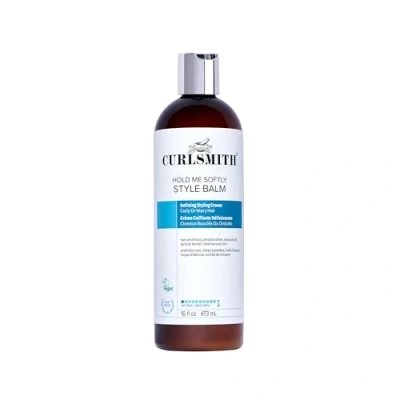 Image of Curlsmith Hold Me Softly Style Balm Vegan Soft Styling Cream for Wavy and Curly Hair, Natural Look (474ml)