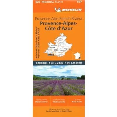 Image of Provence Alps French Riviera Michelin Regional Map 527 (Michelin Maps, 527)