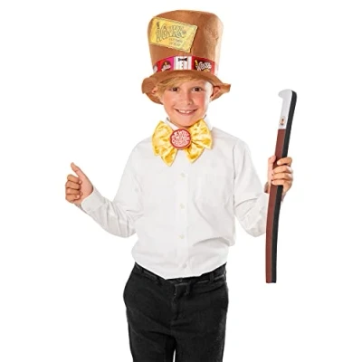 Image of Rubie&#039;s 301715NS Willy Wonka Child Accessory Set, Boys, Girls, Multicolour