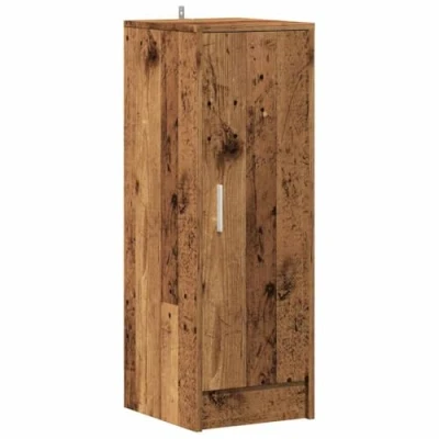 Image of vidaXL Shoe Cabinet Old Wood 6 Shelf Engineered 32x35x92 cm for Entryway/Bedroom