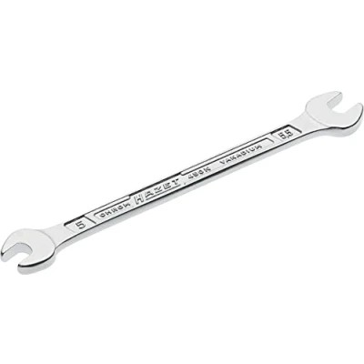 Image of HAZET 450N 5X5.5 99.6 mm Hexagon Profile Double Open End Wrench Chrome Plated