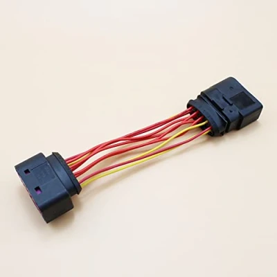 Image of YANHAO [Auto Parts] Car Styling Xenon Headlight 10 to 14 Pin Wiring Harness Connector Plug Adapter fit for VW AUDI 1J0973737 1J0973835 [Easy Installation]