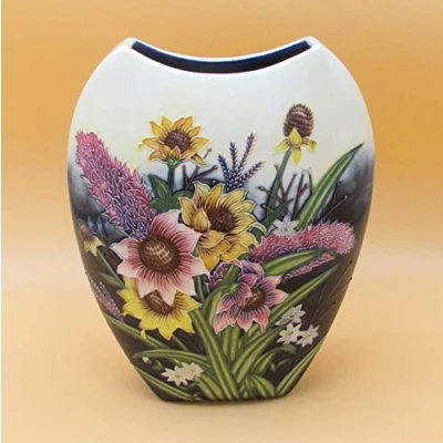 Image of Old Tupton Ware Summer Bouquet Design 12 inch Vase