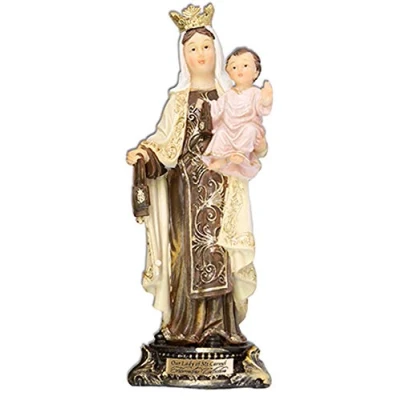 Image of Our Lady of Mount Carmel 8&quot; Veronese Resin Statue