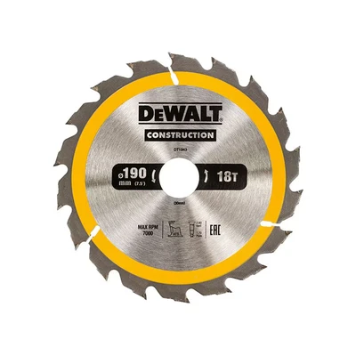 Image of Dewalt Circular Saw Blade Pack of 1, Silver, Yellow, Black, DT1943 QZ