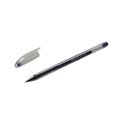 Image of Blue Gel Pens Transparent Barrel (Pack of 10) WX21717