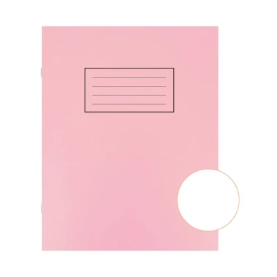 Image of Silvine Exercise Book Plain 229x178mm Pink (Pack of 10)