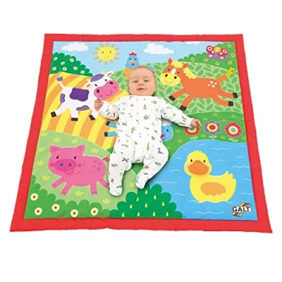 Image of Galt Toys, Large Playmat Farm, Baby Play Mat, Ages 0 Months Plus