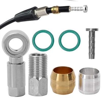 Image of BH90 Olive Hose Adapter, Bicycle Fittings Accessories Set and Conecter Insert Hydraulic Disc Brake Compatible with Liepey SLX XT XTR