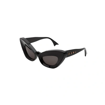 Image of Marni Caelicola Unisex Sunglasses, Size: One Size, Black