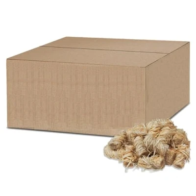 Image of Eco Natural Wood Wool Firelighters Box of 500 High Performance Odorless Approx 7kg Fire Lighters for Burners, Pizza Oven, BBQ Kamado&#039;s, Open and more