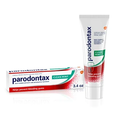 Image of Parodontax Clean Mint Toothpaste for Bleeding Gums, 3.4 Ounce
