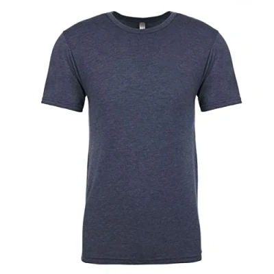 Image of Next Level Mens Tri Blend Crew Neck T Shirt (L) (Indigo)