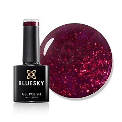 Image of BLUESKY Number 80545 Roby Sparkle UV LED Gel Nail Polish, 10 ml