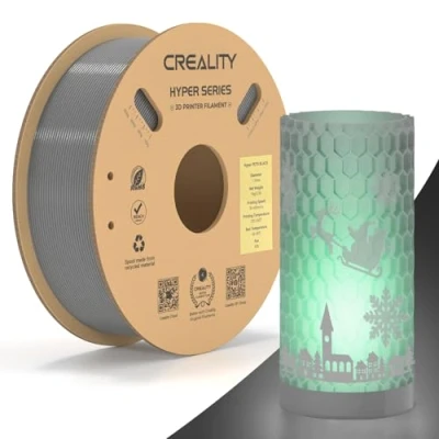 Image of Creality Hyper PETG Filament, Gray Filament 1.75mm 1KG, 3D Printer Dimensional Accuracy +/ 0.03mm, Printing Materials for Most Printers, 2.2lbs/Spool