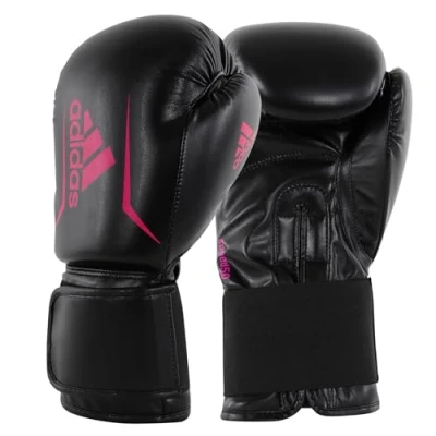 Image of Adidas Speed Boxing Gloves Black / Pink, 10 oz