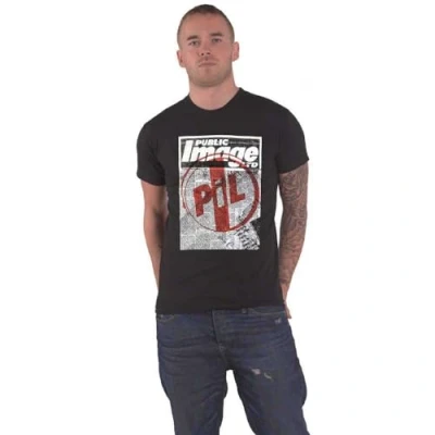 Image of PIL Public Image Ltd T Shirt Poster Official Unisex Black XL
