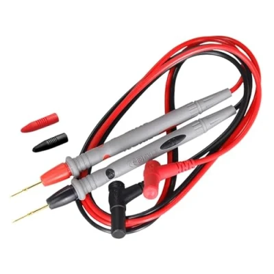 Image of 1 Pair Multimeter Test Leads 1000V 10A Probes Digital Meter Testing Wires Compatible with Fluke Electrical Tools 1M Cable for Circuit Measurement (Black Red)