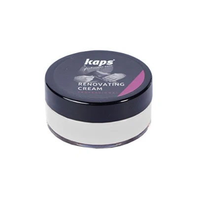 Image of Renovating Repair Cream for Smooth Leather Shoes Bags Seats, Scratch and Scuff Cover, Kaps (100 Neutral)
