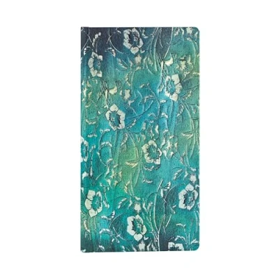 Image of Paperblanks Hardcover Journal Kuro Lined Slim (90 x 180 mm) (Katagami Florals)