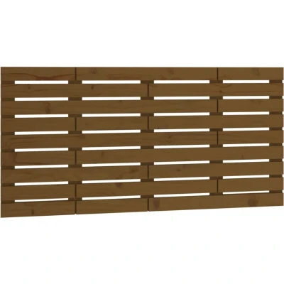 Image of vidaXL Wall Headboard Honey Brown 126x3x63 cm Solid Wood Pine