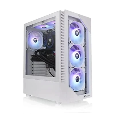 Image of Thermaltake Tt View 200 TG ARGB Snow White CA 1X3 00M6WN 00