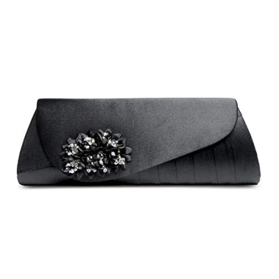 Image of Lunar Womens Sabrina Satin Handbag Black