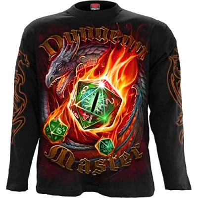 Image of Spiral Dungeon Master Longsleeve T Shirt Black L